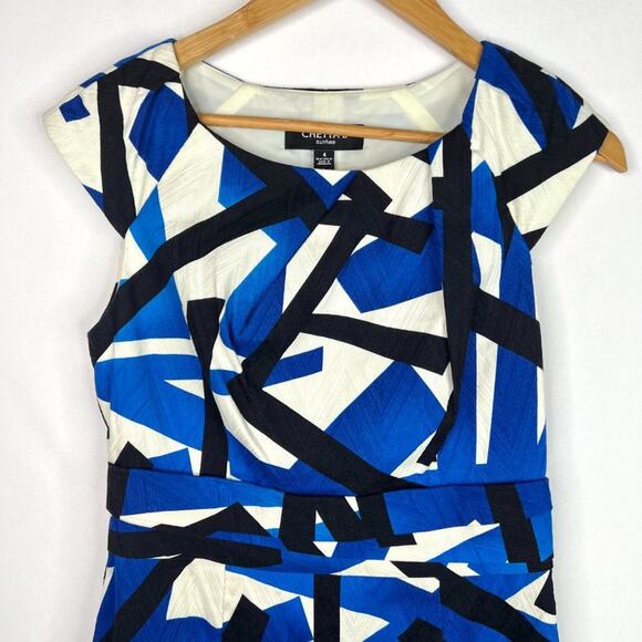 Chetta B Sunhee Geometric Sheath Dress - Picture 3 of 12